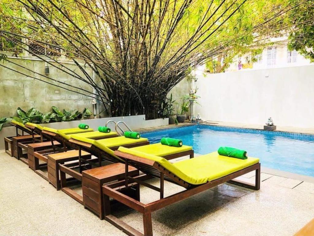 Bamboo9 Boutique Hotel Phnom Pen Exterior foto